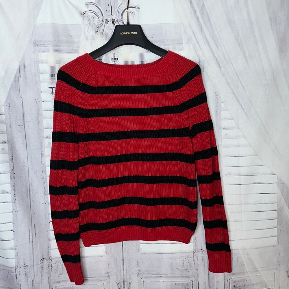 Express red and black sweatshirt